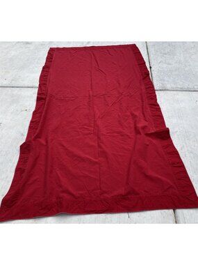Christmas Tablecloth Red Velvet Target Ribbon Poinsettia Corner Applique Party
